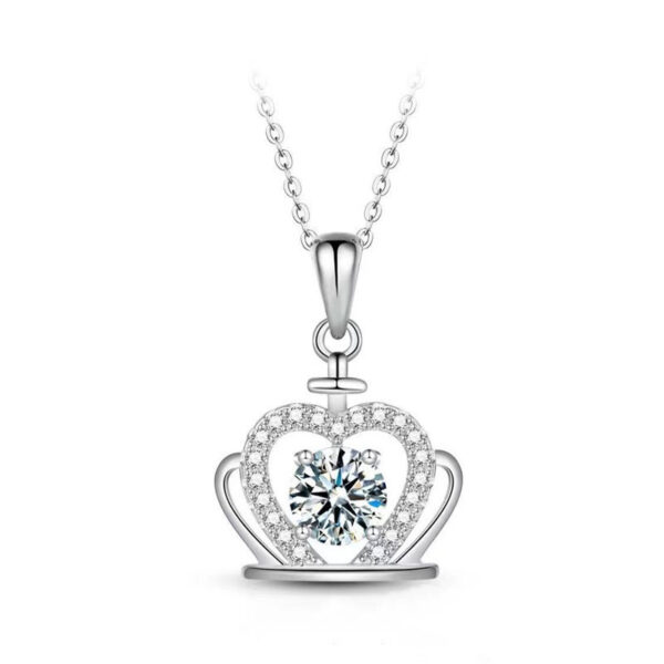 Fashion Simple Crown Diamond Necklace Clavicle Chain - Image 4