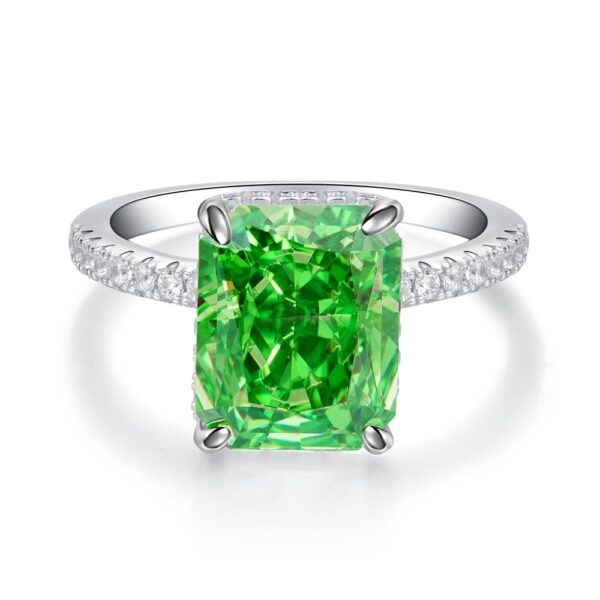 S925 Sterling Silver Ring Female High Carbon Diamond - Image 2