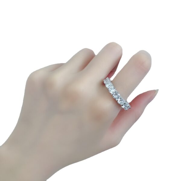 High Carbon Diamond Ring Female Moissanite - Image 3