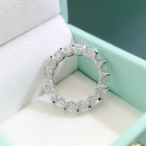 High Carbon Diamond Ring Female Moissanite - Image 2