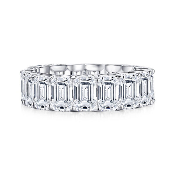Sterling Silver Ring High Carbon Diamond Simulation - Image 6