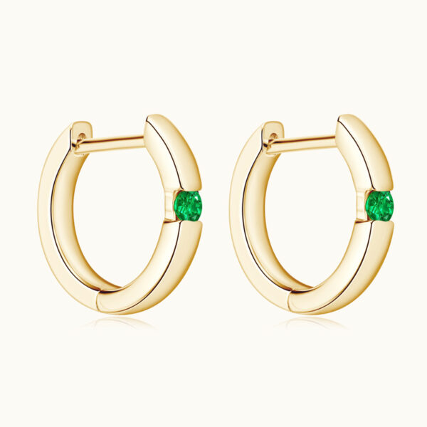 Women's Fashionable All-match Emerald Earrings - Image 9