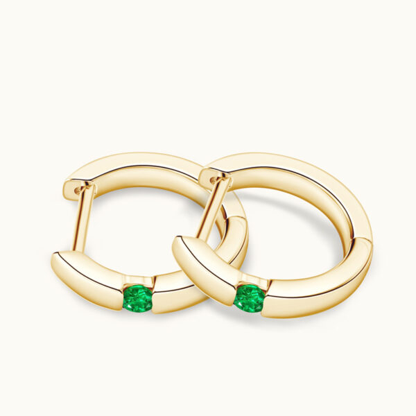 Women's Fashionable All-match Emerald Earrings - Image 6