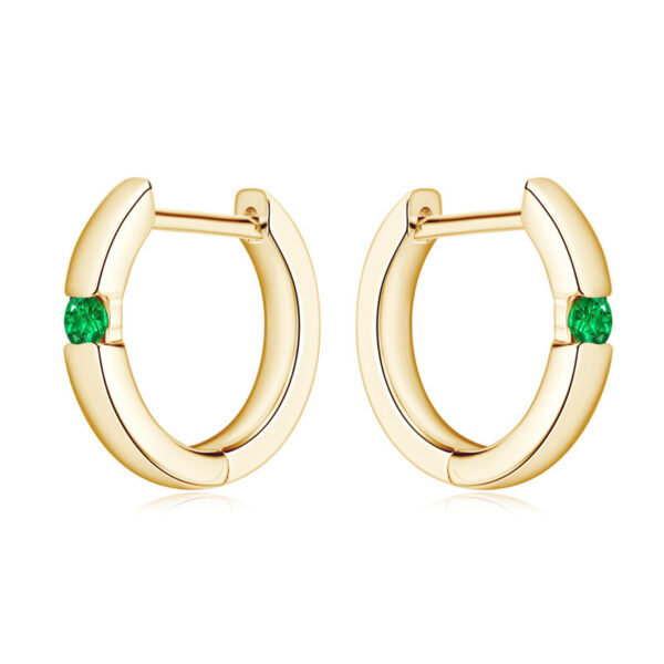 Women's Fashionable All-match Emerald Earrings - Image 8
