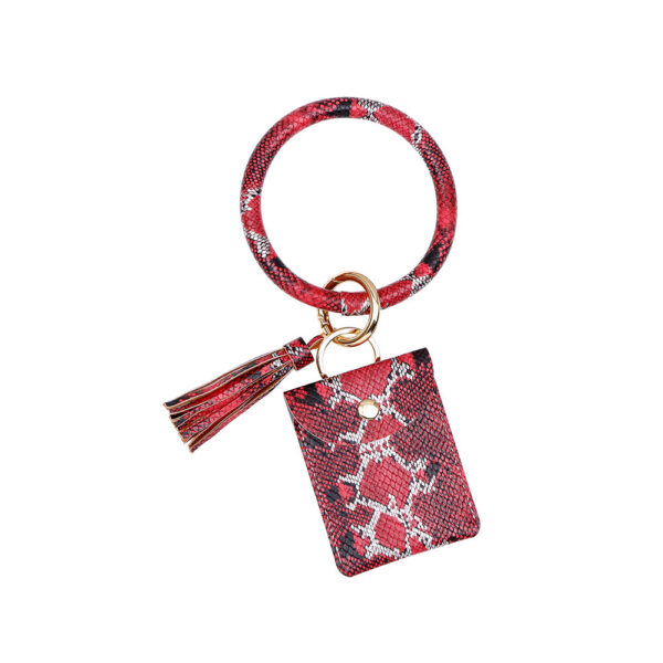European And American PU Wrist Keychain Pendant - Image 5