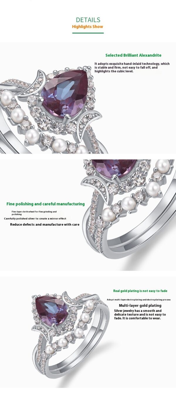 S925 Sterling Silver With Freshwater Pearl Ring - Image 3