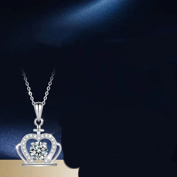 Fashion Simple Crown Diamond Necklace Clavicle Chain - Image 5