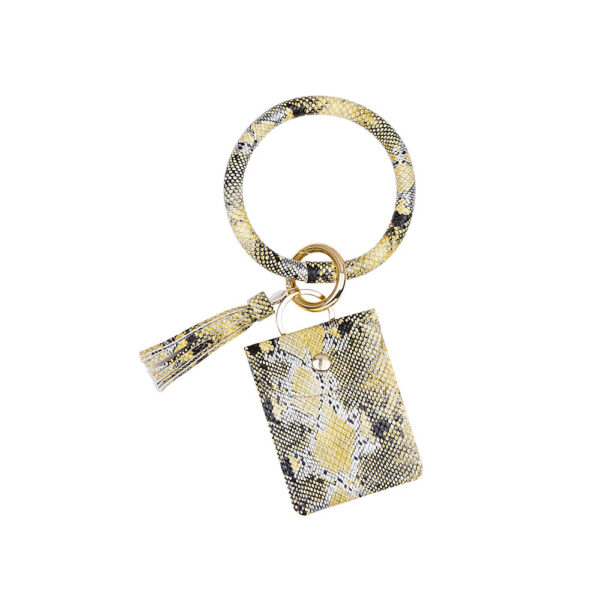 European And American PU Wrist Keychain Pendant - Image 4