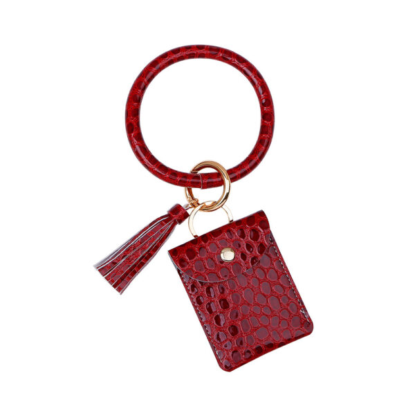 European And American PU Wrist Keychain Pendant - Image 8