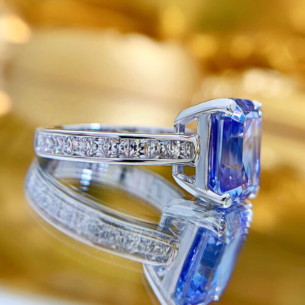High Carbon Diamond Female European And American Style Fashion Ring - Image 4