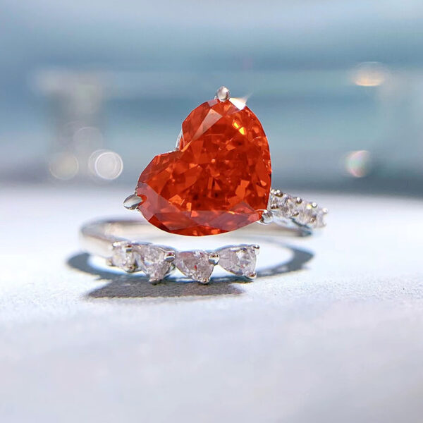 Sterling Silver High Carbon Diamond Ring - Image 3