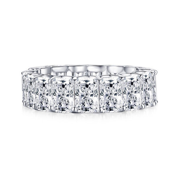 Sterling Silver Ring High Carbon Diamond Simulation - Image 5
