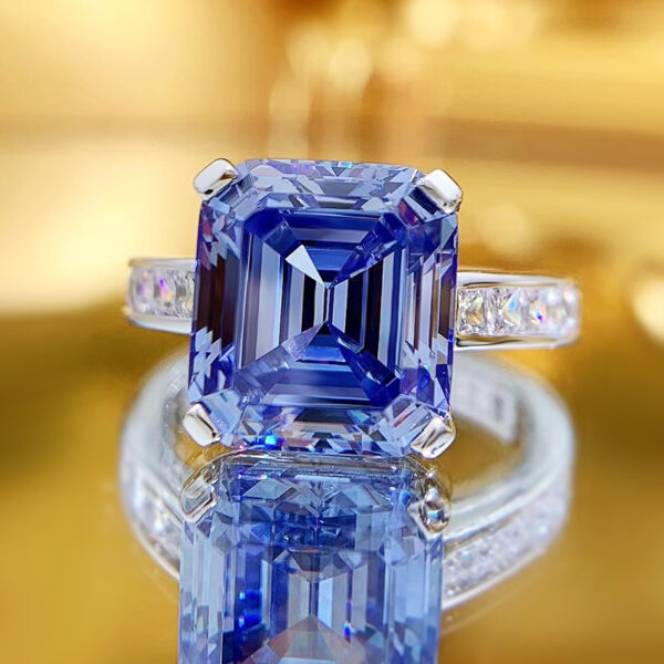 High Carbon Diamond Female European And American Style Fashion Ring - Image 6