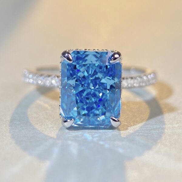 S925 Sterling Silver Ring Female High Carbon Diamond - Image 9